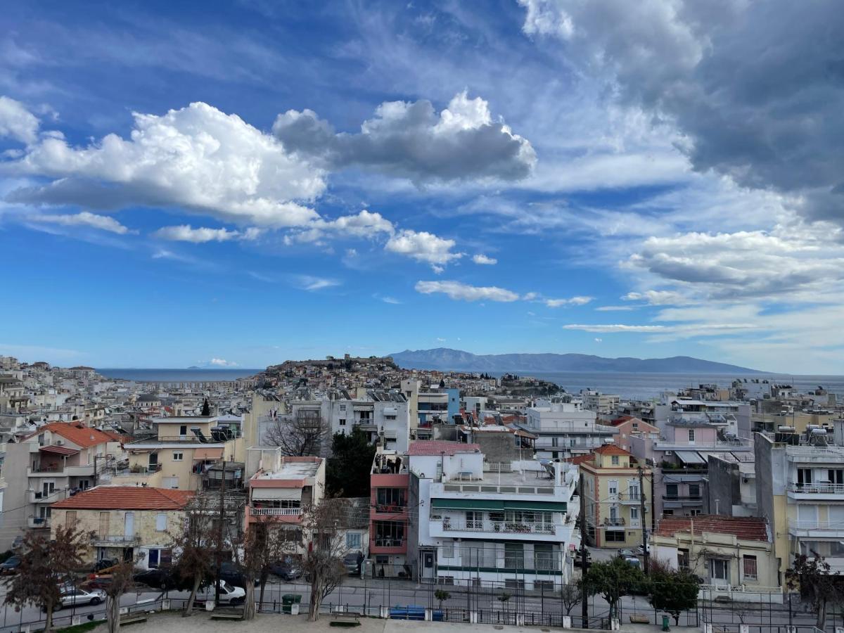 George & Nia Apartment - Central Kavala With Panoramic Terrace View المظهر الخارجي الصورة
