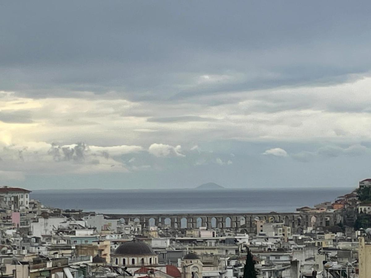 George & Nia Apartment - Central Kavala With Panoramic Terrace View المظهر الخارجي الصورة